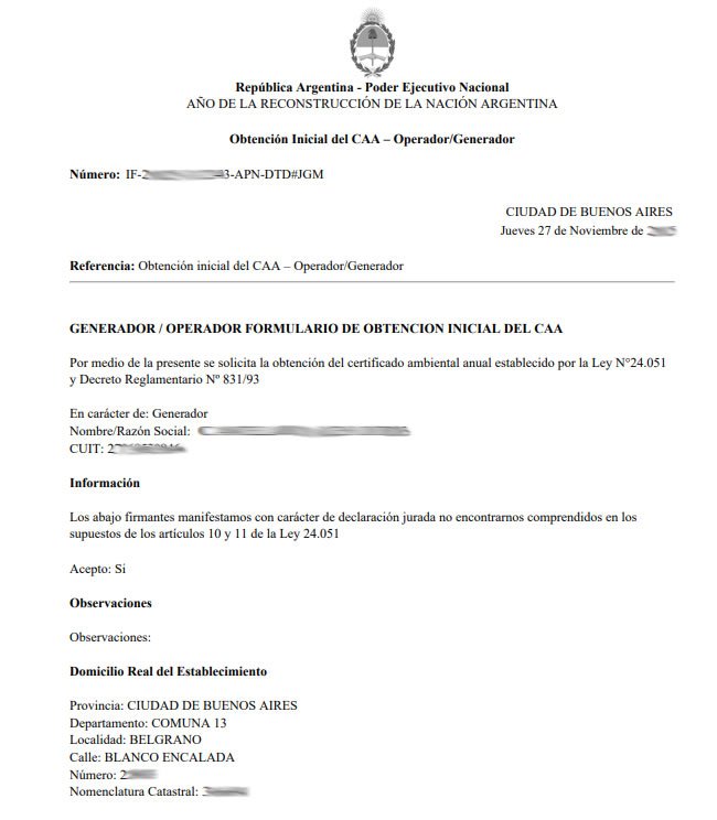 Residuos especiales y peligrosos. Inscripcion y alta en Simel