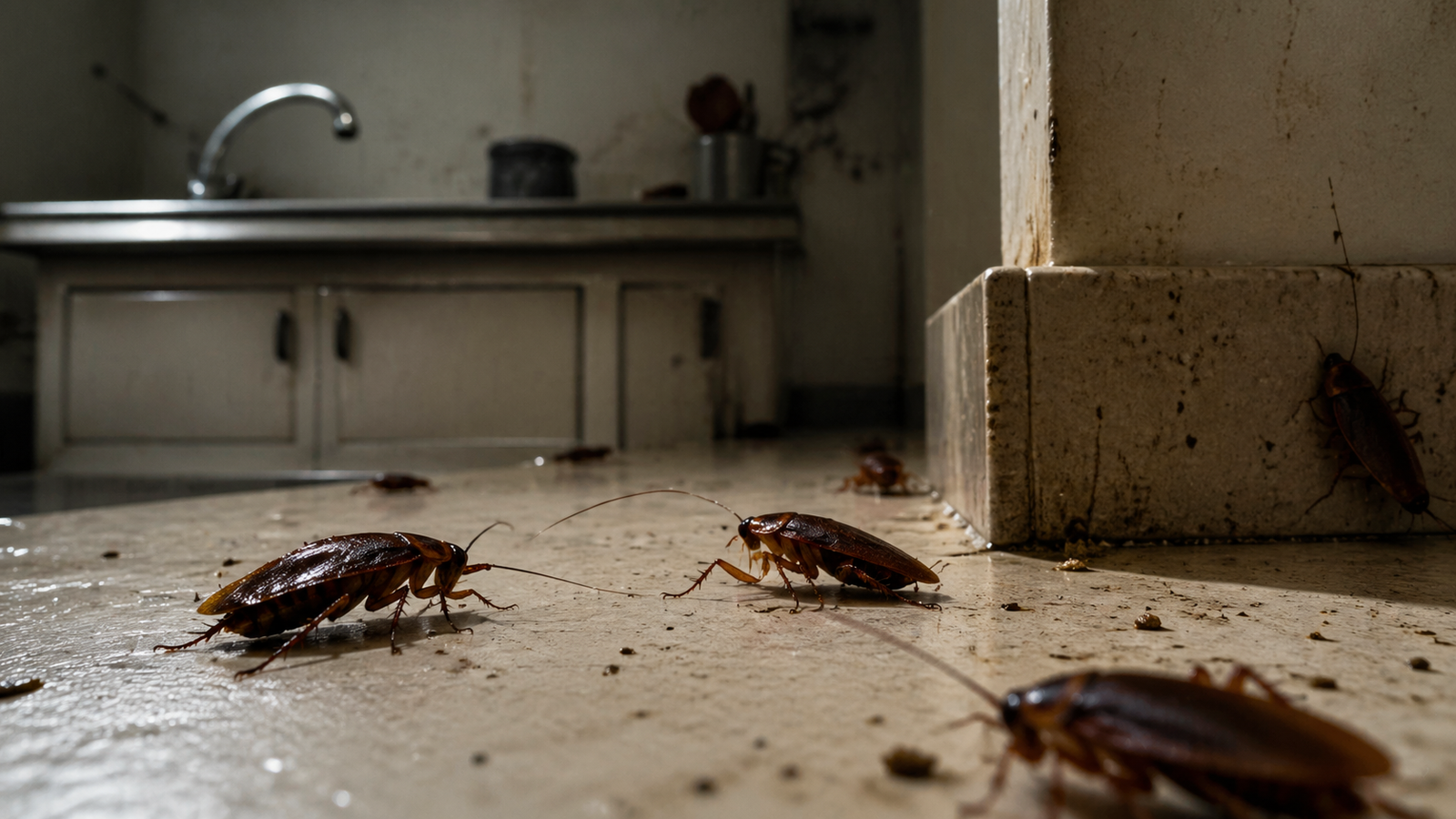 cucarachas en cocina infestación control de plagas fumigacion en caba