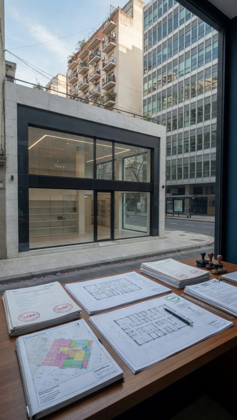 Local comercial moderno en Mixtura 2 CABA con habilitaciones comerciales