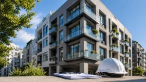 Edificio residencial en Buenos Aires con fachada en buen estado para ilustrar la conservación de fachadas según la Ley 257.